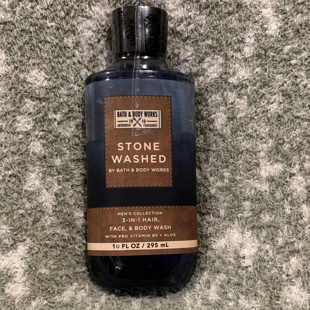 Bath & Body Works Mens Stone Washed 3-in-1 Wash Face Body Hair NWT 10oz - Picture 13 of 13